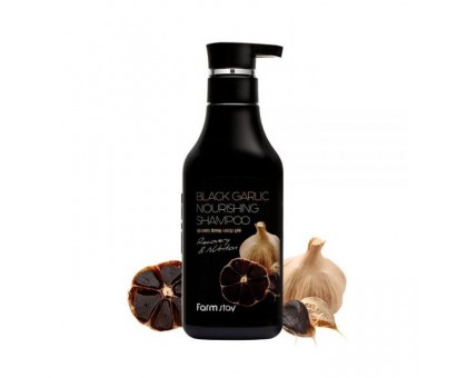 Питательный шампунь с экстрактом черного чеснока FarmStay Black Garlic Nourishing Shampoo, 530 мл. 