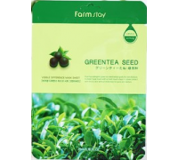 Тканевая маска с экстрактом зеленого чая FARM STAY GREEN TEA SEED VISIBLE DIFFERENCE MASK SHEET, 23 мл.