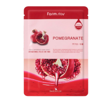 FarmStay Маска тканевая с натуральным экстрактом граната - Visible difference pomegranate mask, 23мл