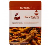 Тканевая маска FarmStay Visible Difference Mask Sheet Red Ginseng, 23 мл 
