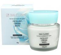 Крем для лица осветляющий 3W Clinic Excellent White Cream, 50 мл.