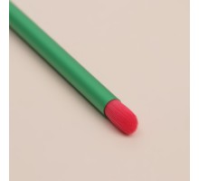 Кисть для макияжа «PENCIL», 16 см, цвет розовый/зелёный.