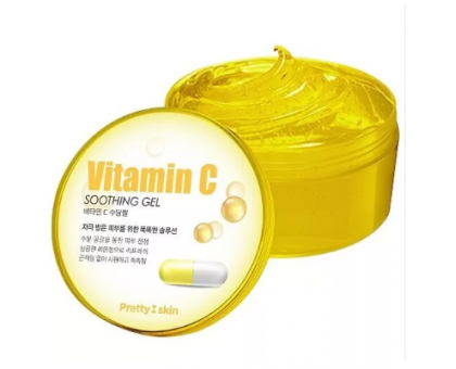 Гель для лица и тела с витамином С укрепляющий PrettySkin Vitamin C soothing gel, 300 мл.