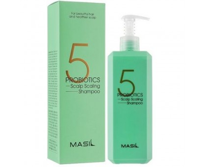 Глубокоочищающий шампунь с пробиотиками Masil 5 Probiotics Scalp Scaling Shampoo, 500 мл.