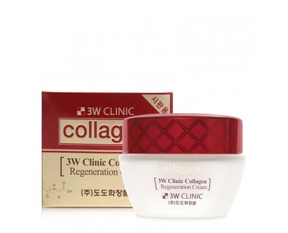 Регенерирующий крем для лица с коллагеном 3W Clinic Collagen Regeneration Cream, 60 гр