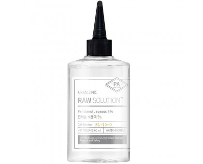 Сыворотка с пантенолом для чувствительной кожи и оздоровления волос CERACLINIC Raw Solution Panthenol 5%, 60 мл