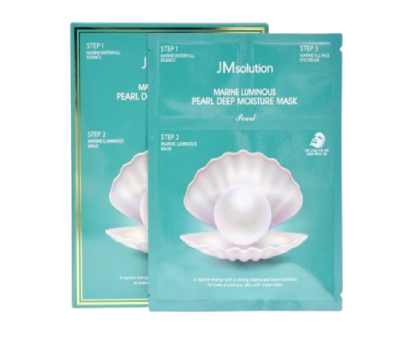 Трёхшаговый увлажняющий набор с жемчугом JMsolution Marine Luminous Pearl Deep Moisture Mask 