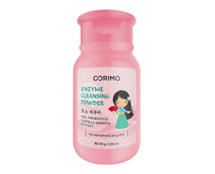 Энзимная пудра для лица и тела CORIMO enzymatic face wash для чувствительной и сухой кожи, 80 гр
