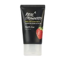 Очищающая маска плёнка с экстрактом клубники FarmStay Real Strawberry Peel Off Nose Pack, 60гр