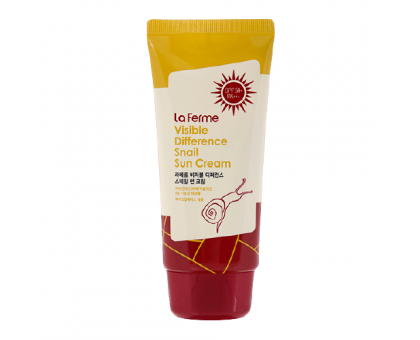 Солнцезащитный крем FarmStay Visible Difference Snail Sun Cream SPF 50+ PA+++, 70 gr