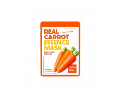 Тканевая маска с экстрактом моркови FarmStay Real carrot essence mask, 23мл