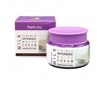 Крем с молочными экстрактамиFarm Stay Visible Difference Milk White Cream, 100мл