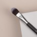 Кисть для макияжа «Brush GRAPHITE», 17 см, цвет тёмно-серый/серебристый
