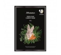 Успокаивающая тканевая маска с экстрактом моркови JMsolution Green Dear Rabbit Carrot Mask, 30 мл 