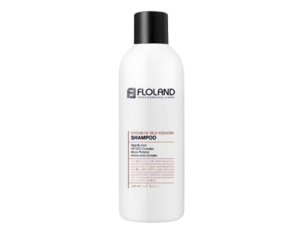 Восстанавливающий шампунь с кератином Floland Premium Silk Keratin Shampoo, 150 мл