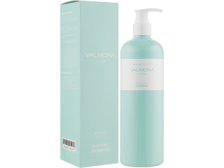 Восстанавливающий увлажняющий шампунь для волос EVAS Valmona Recharge Solution Blue Clinic Nutrient Shampoo 480ml