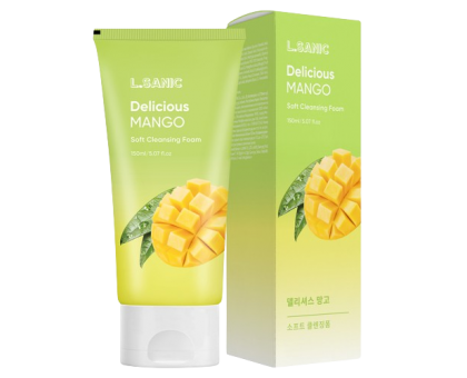 Очищающая пенка для умывания с экстрактом манго L.Sanic Delicious Mango Soft Cleansing Foam, 150 мл