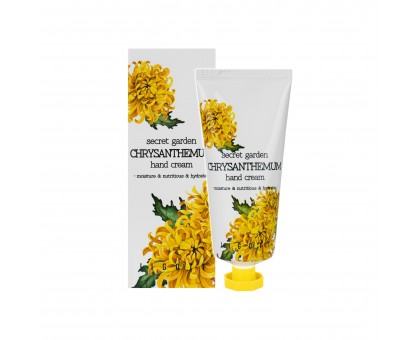 Крем для рук с экстрактом хризантемы Jigott Secret Garden Chrysanthemum Hand Cream, 100 мл.