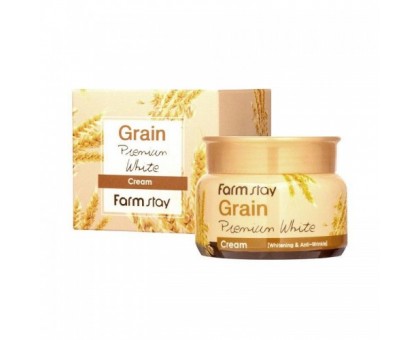 Осветляющий крем с маслом ростков пшеницы FARMSTAY Grain Premium White Cream,100гр
