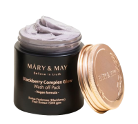 Антивозрастная маска с ежевичным комплексом MARY&MAY Blackberry Complex Glow Wash Off Pack 125 г