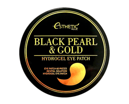 Гидрогелевые патчи с черным жемчугом и золотом Esthetic House Black Pearl Gold Hydrogel Eye Patch