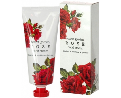 Крем для рук с экстрактом розы Jigott Secret Garden Rose Hand Cream, 100 мл.