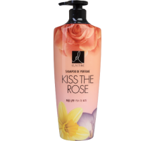 Парфюмированный шампунь с ароматом жасмина, дамасской розы и белого мускуса ELASTINE SHAMPOO DE PERFUME KISS THE ROSE, 600мл