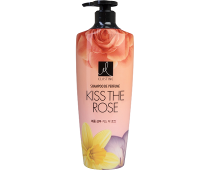 Парфюмированный шампунь с ароматом жасмина, дамасской розы и белого мускуса ELASTINE SHAMPOO DE PERFUME KISS THE ROSE, 600мл