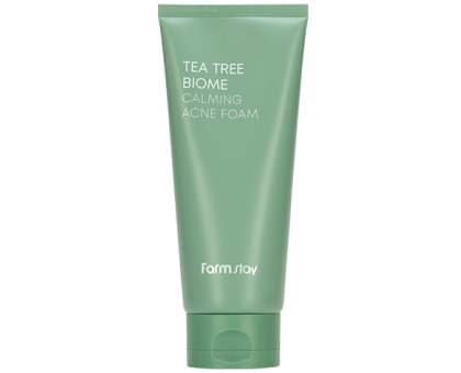 Успокаивающая пенка Farm Stay Tea Tree Biome Calming Acne Foam, 180 мл.