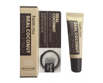 Суперувлажняющий бальзам для губ FarmStay Real Essential Lip Balm COCONUT - КОКОС, 10 мл